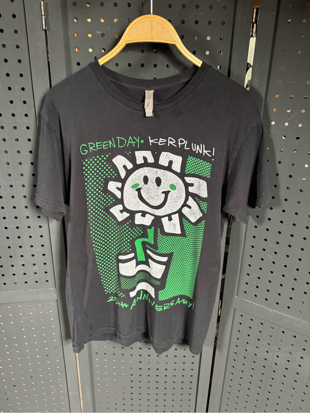 Green Day Kerplunk! 25th anniversary Tee - Black with Green Print